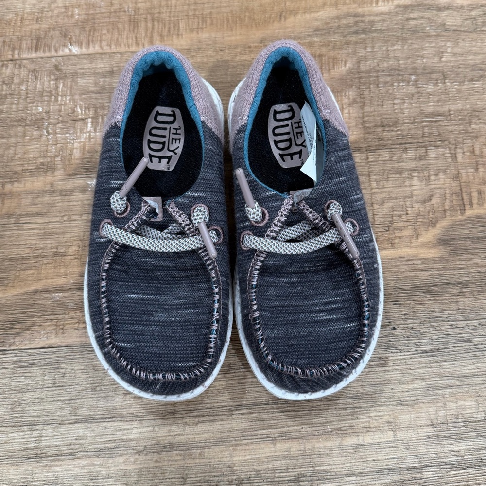 Hey Dude Kids slip on sneakers - Dark Gray and Light Gray kids 8